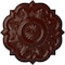 Ekena Millwork Deria Ceiling Medallion (Fits Canopies up to 6"), Hand-Painted Brushed Mahogany, 20 1/4"OD x 1 1/2"P CM20DRBMF - alternate 1